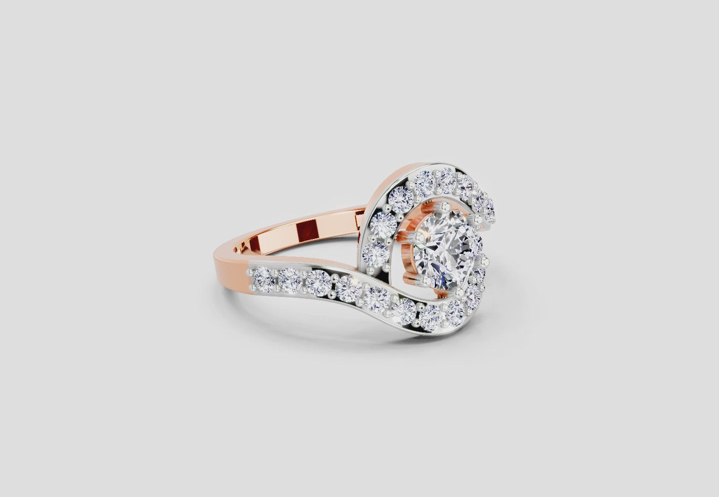 Brilliant Round Halo Diamond Ring