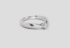Opulent Round Solitaire Diamond Ring