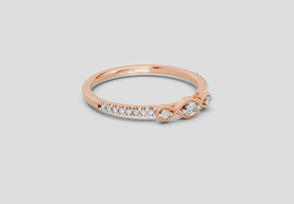 Dazzling Infinity Diamond Engagement Ring
