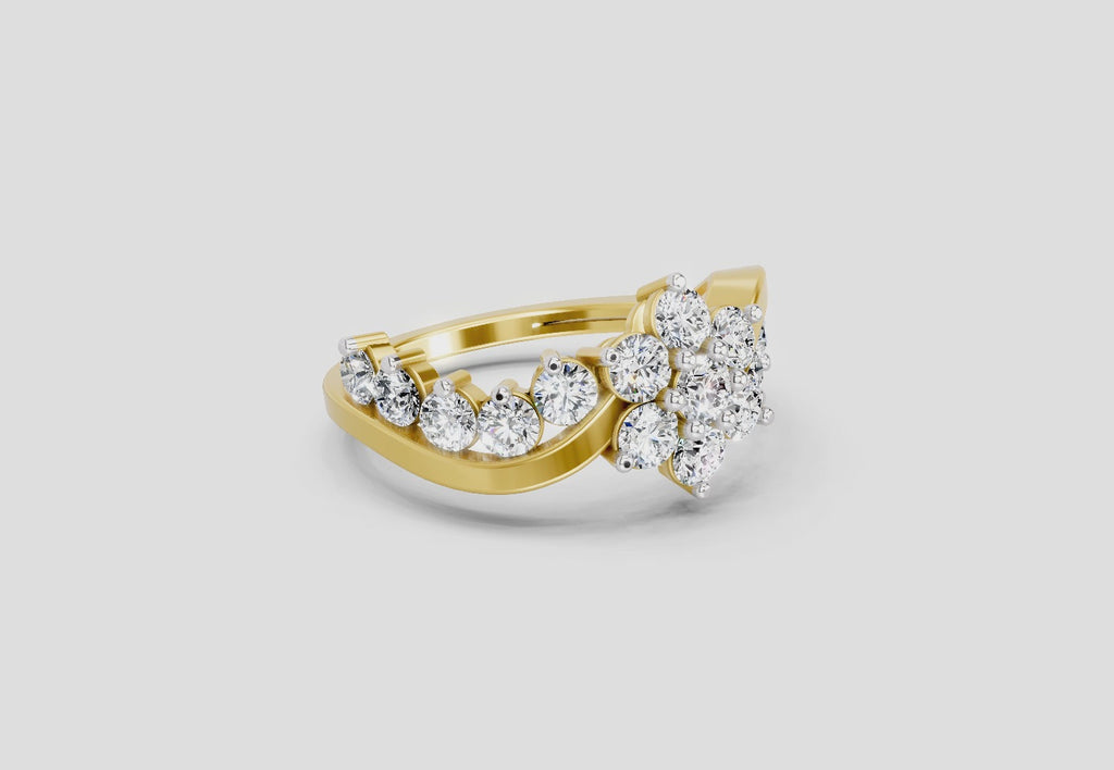 Resplendent Cluster Diamond Ring