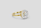 Regal Round Halo Diamond Ring