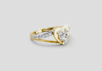 Ethereal Heart Solitaire Diamond Ring