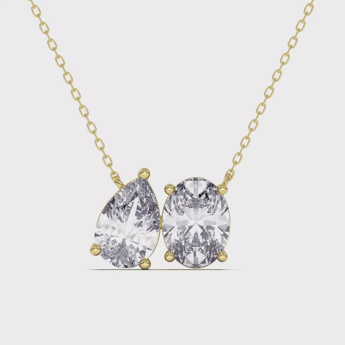 Captivating Oval Diamond Necklace