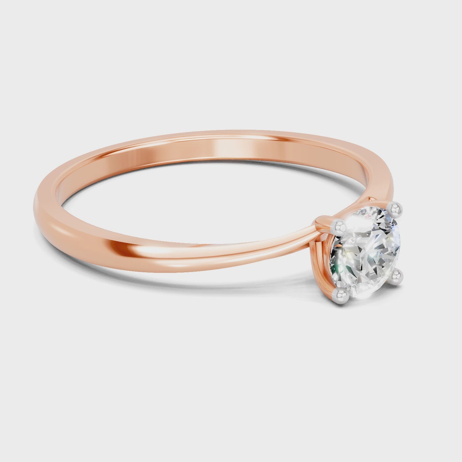 Majestic Solitaire Diamond Engagement Ring