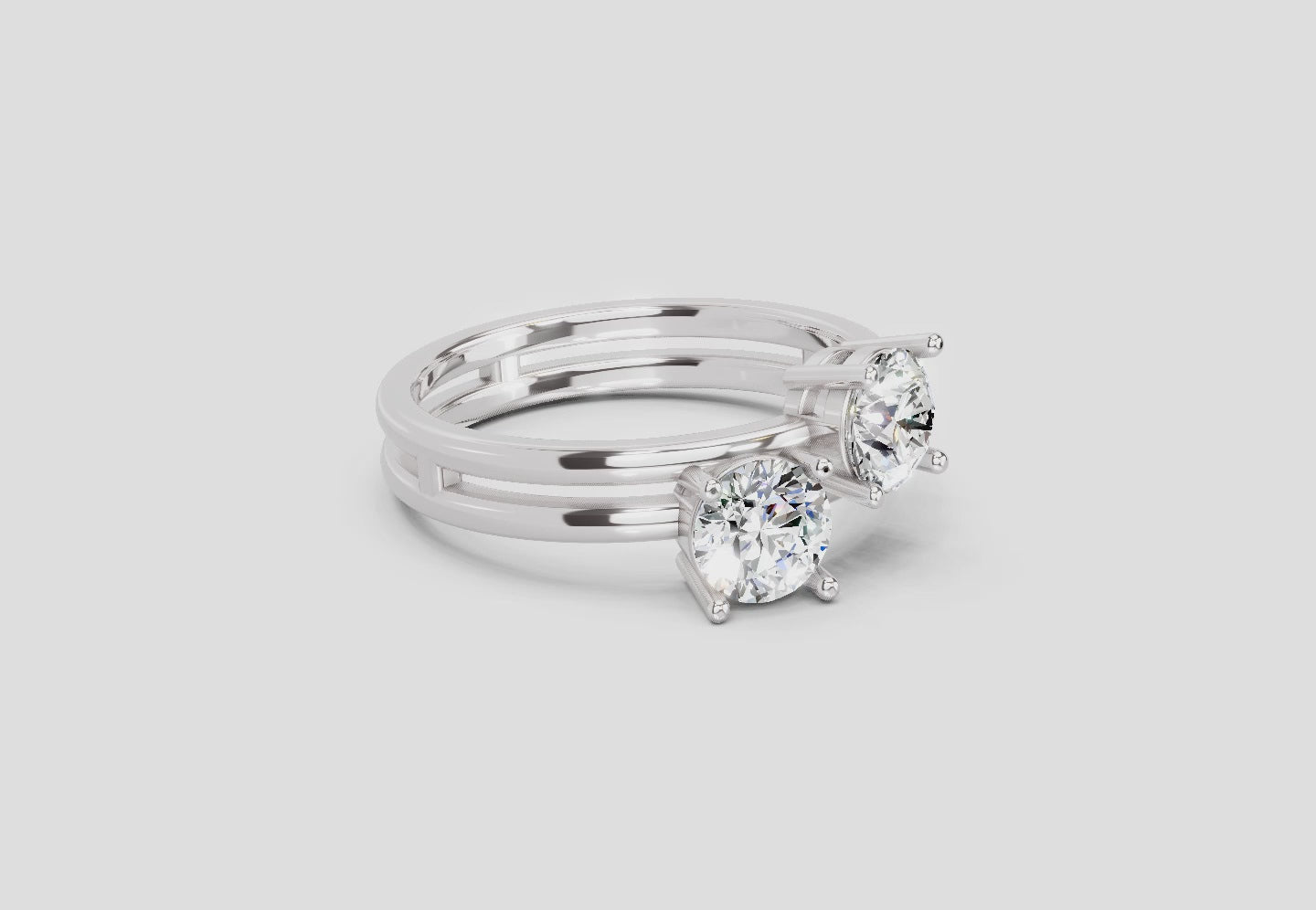 Brilliant Bypass Diamond Ring