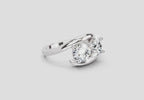 Glistening Round Two-Stone Diamond Ring