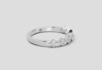 Glistening Princess-Cut Diamond Band Ring