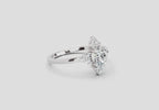 Lustrous Floral Cluster Diamond Ring