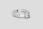 Sparkling Princess-Cut Solitaire Diamond Ring