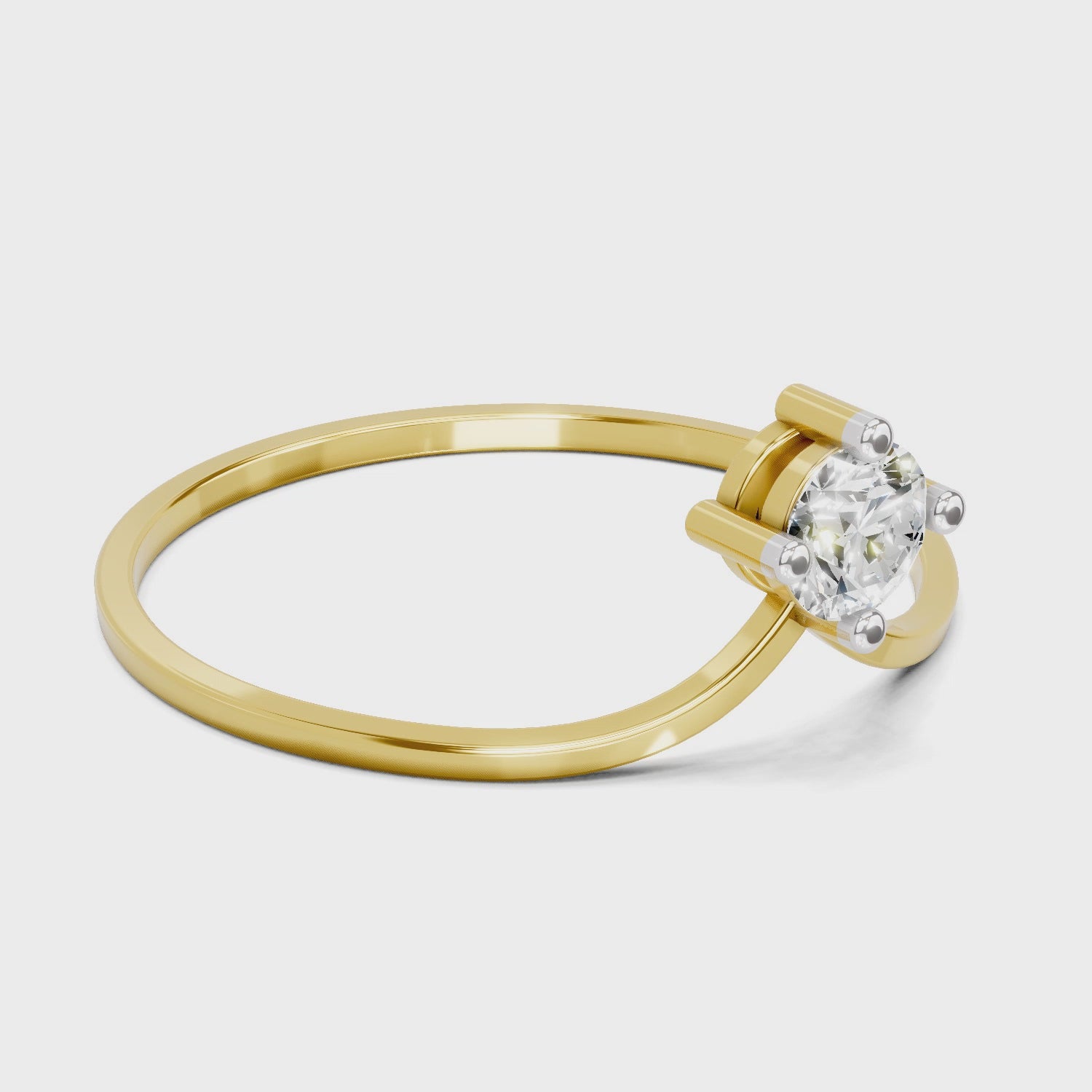 Sparkling Solitaire Diamond Engagement Ring