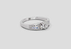 Delicate Round Cluster Diamond Ring