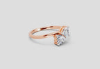 Exquisite Heart Diamond Ring