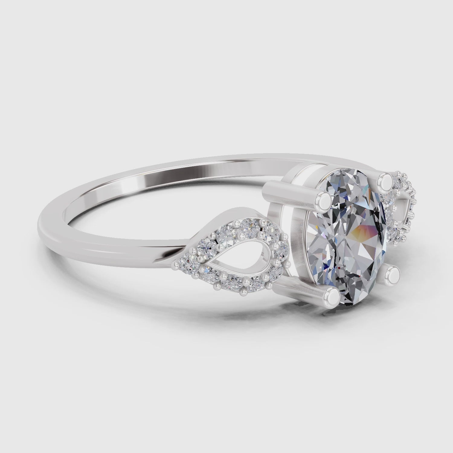 Iconic Oval Diamond Engagement Ring