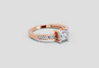 Delicate Princess-Cut Solitaire Diamond Ring