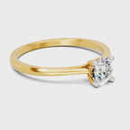 Celestial Solitaire Diamond Engagement Ring