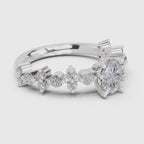 Opulent Oval Solitaire Diamond Ring