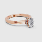 Dreamy Oval Solitaire Diamond Ring