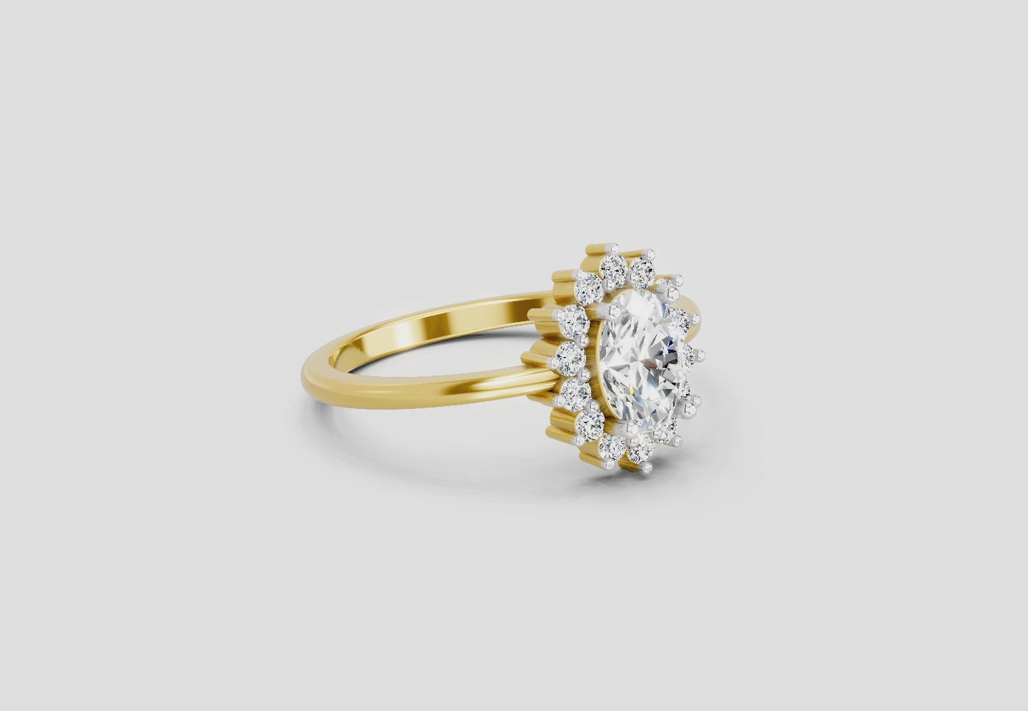 Stunning Oval Diamond Ring