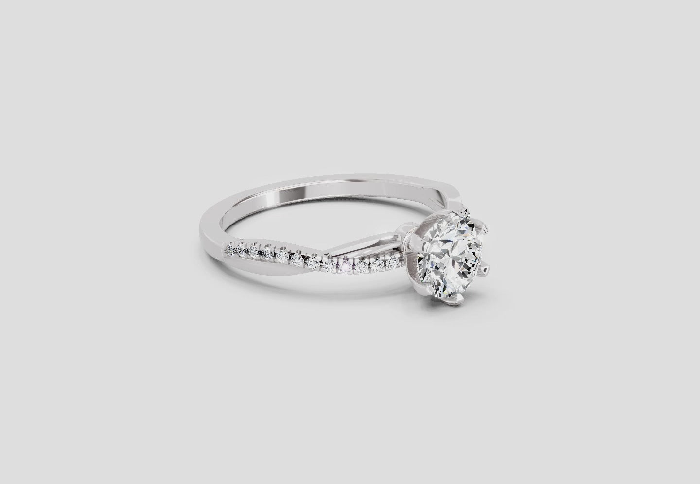 Celestial Solitaire Diamond Ring