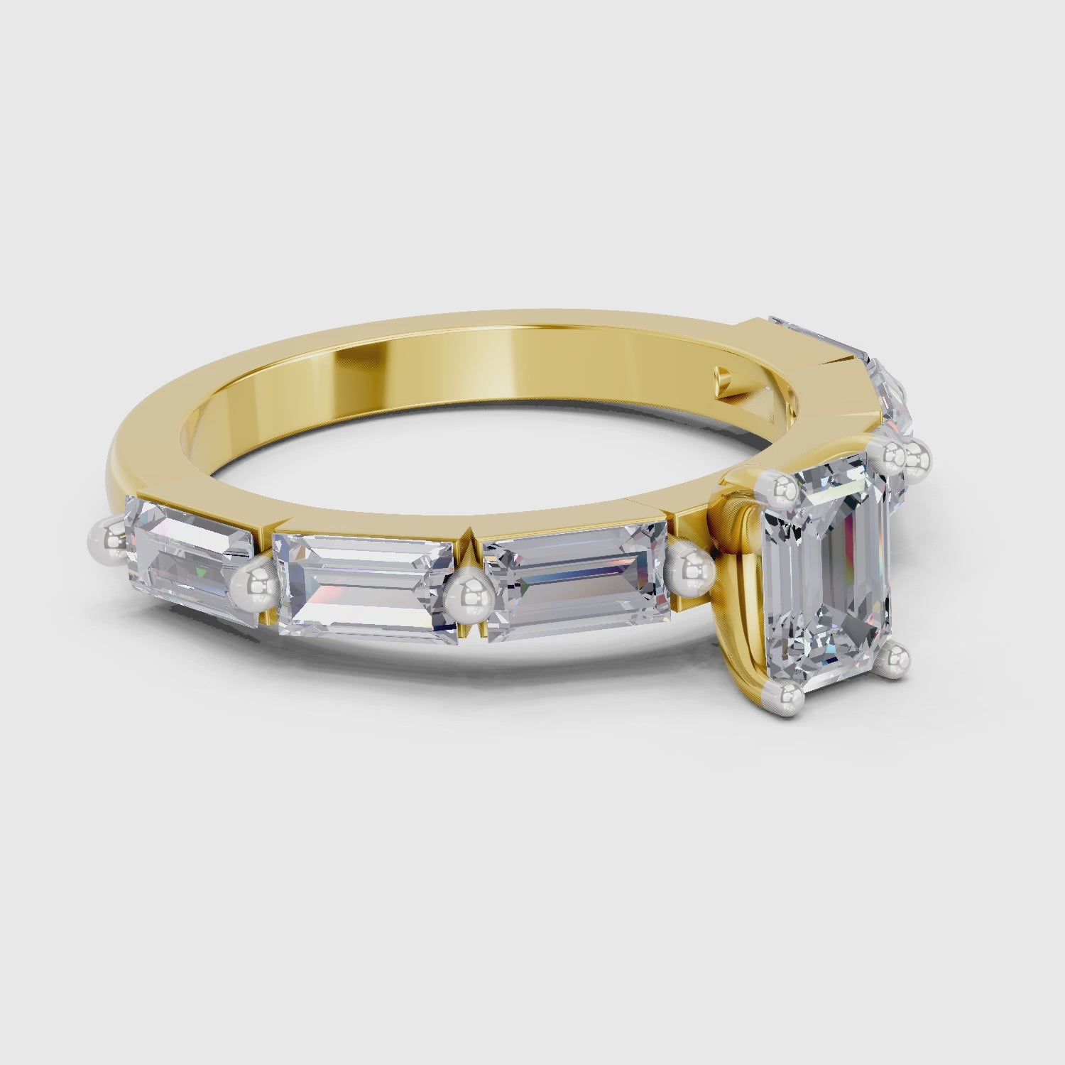 Iconic Emerald-Cut Solitaire Diamond Ring