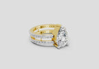 Elegant Pear Diamond Engagement Ring