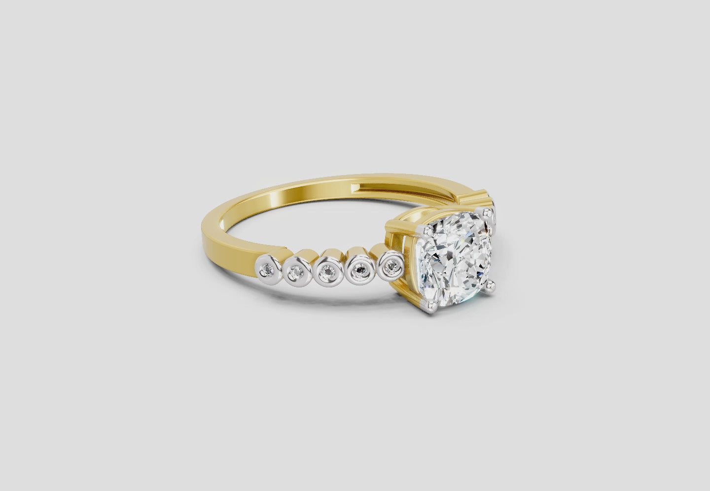 Captivating Cushion Diamond Engagement Ring
