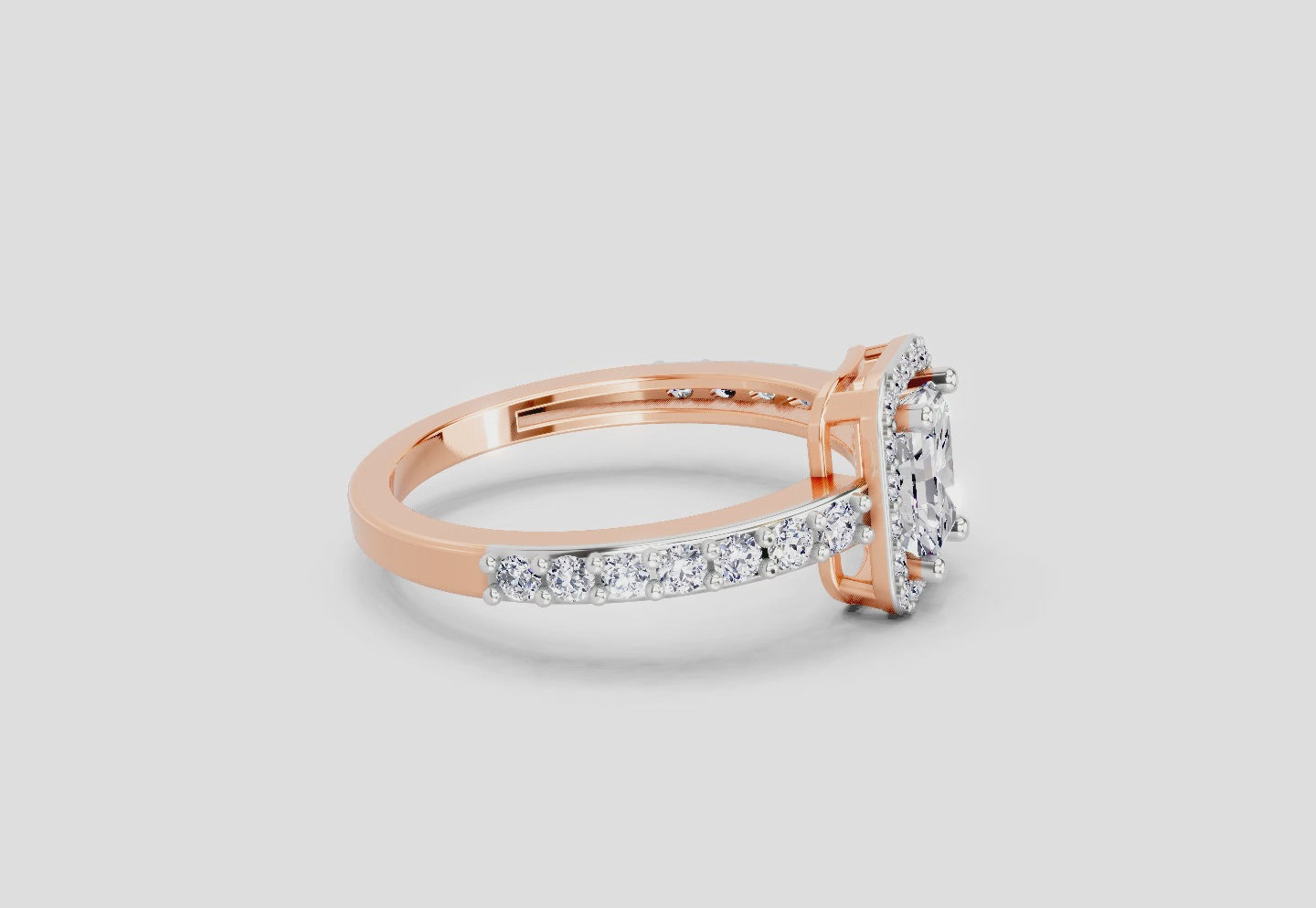Luminous Square Diamond Ring