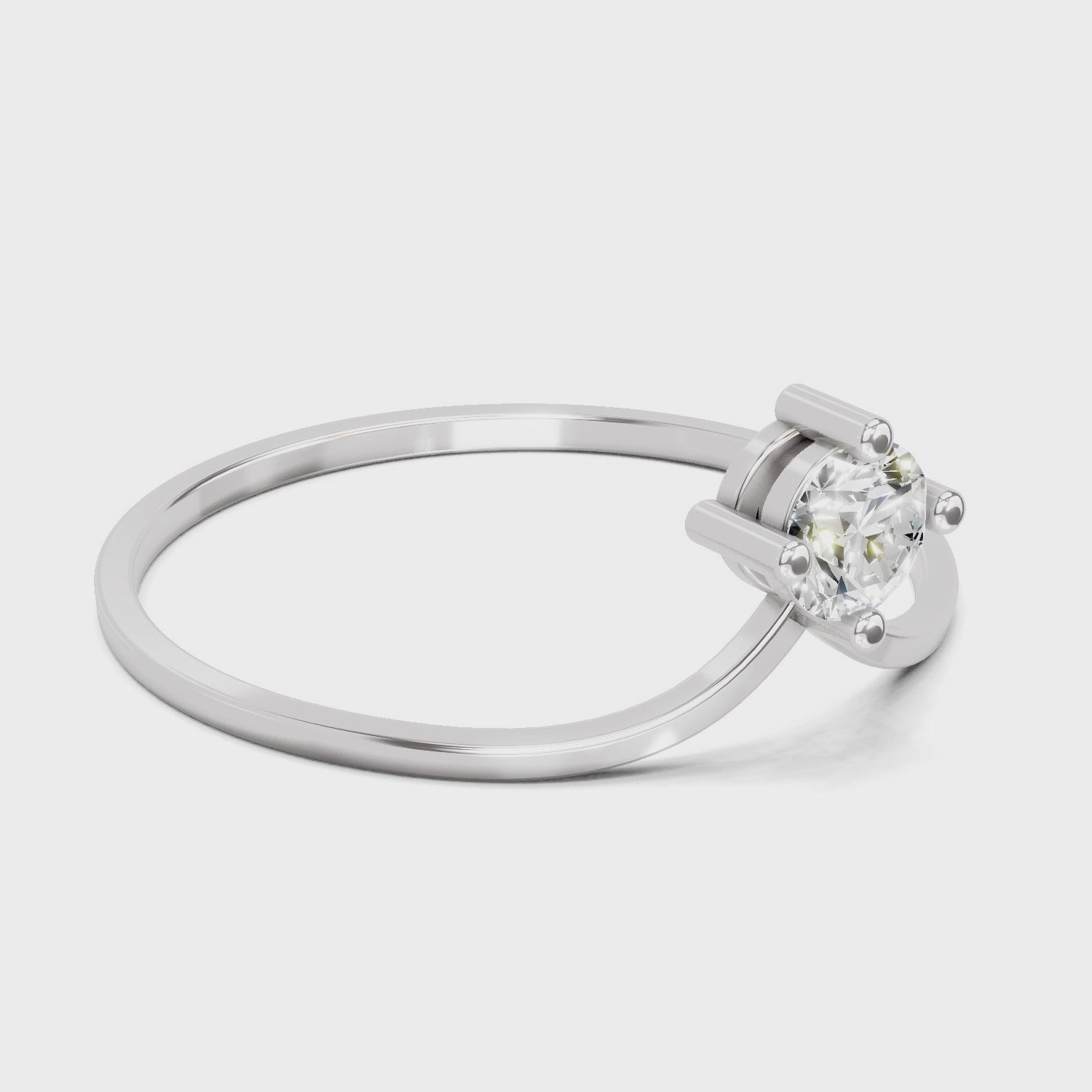 Sparkling Solitaire Diamond Engagement Ring