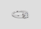 Regal Round Solitaire Diamond Ring