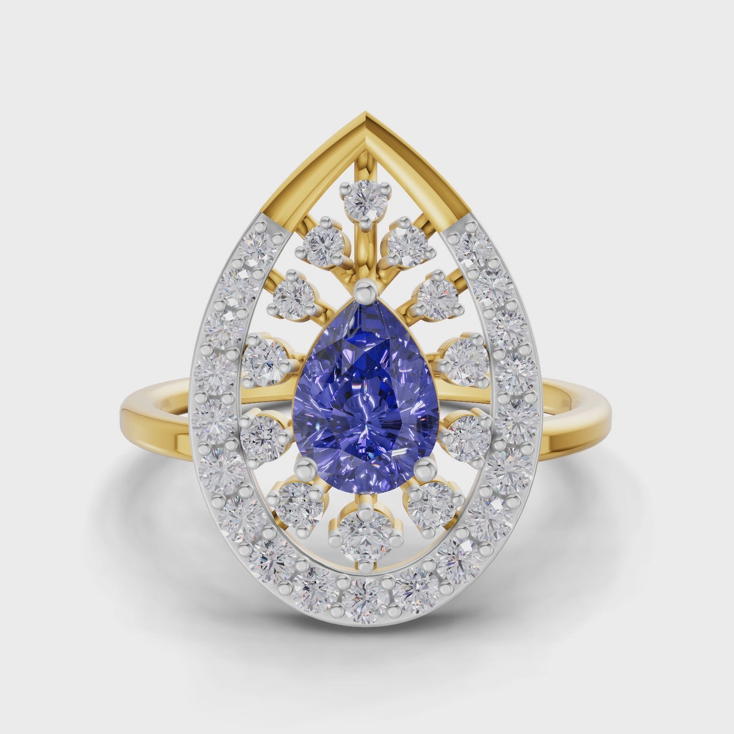 Regal Halo Diamond Engagement Ring