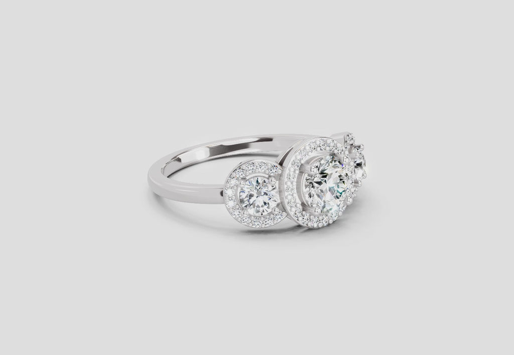 Iconic Round Halo Diamond Ring