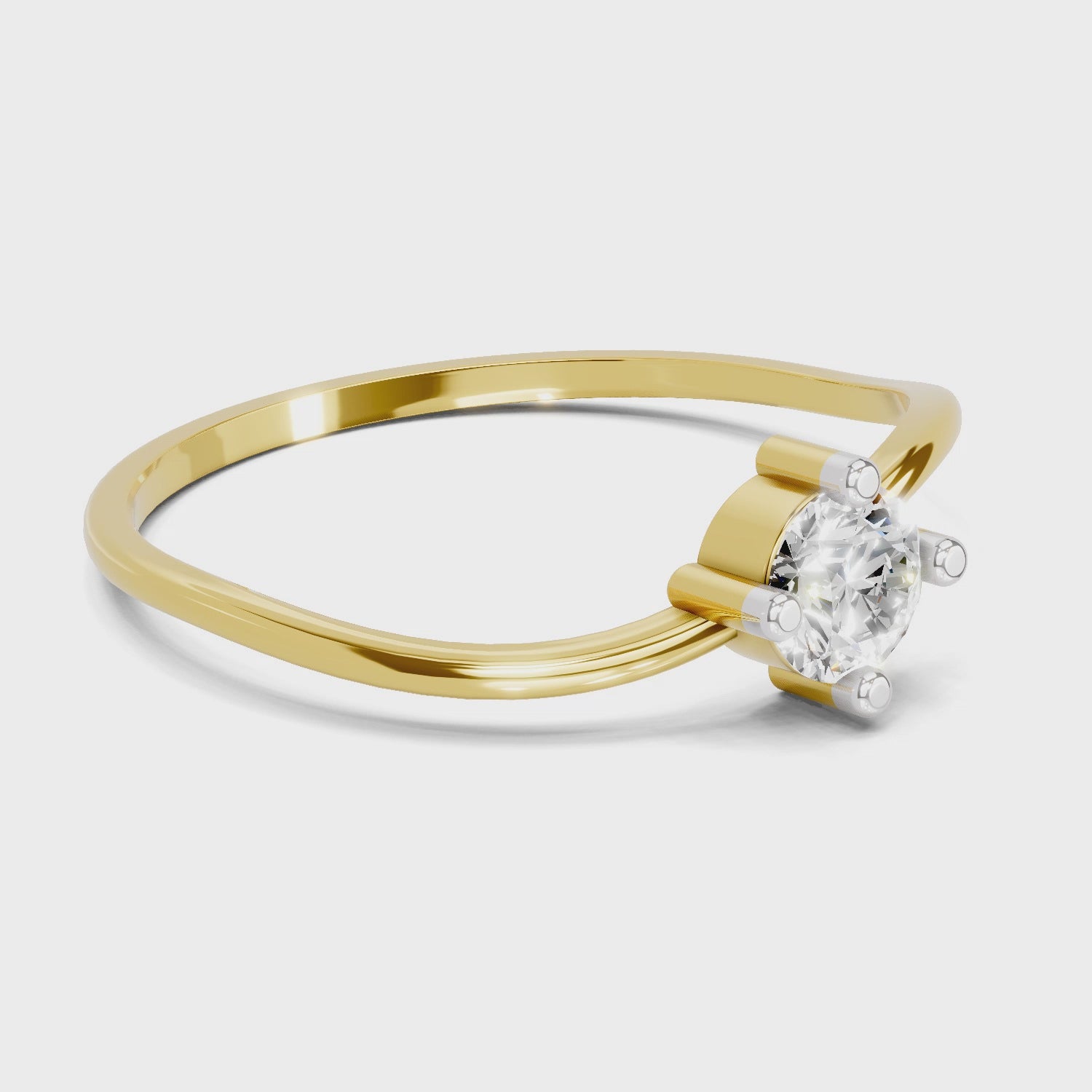 Resplendent Solitaire Diamond Engagement Ring