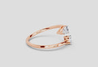 Elegant Pear Solitaire Diamond Ring