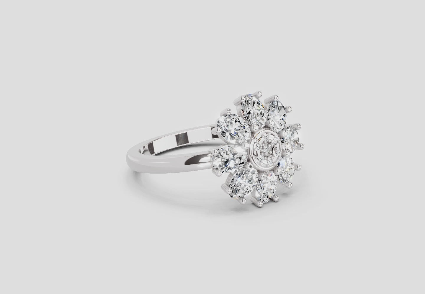 Refined Promise Diamond Engagement Ring