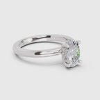 Celestial Oval Solitaire Diamond Ring