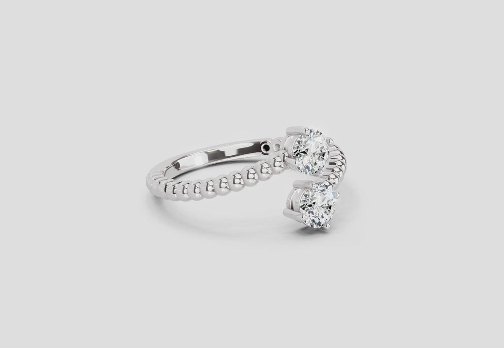 Captivating Bypass Diamond Ring