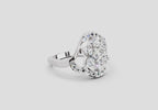 Delicate Floral Cluster Diamond Ring