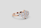 Enchanting Floral Cluster Diamond Ring