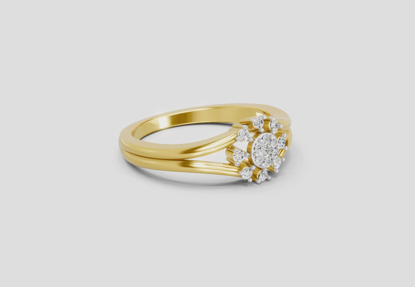 Resplendent Round Solitaire Diamond Ring