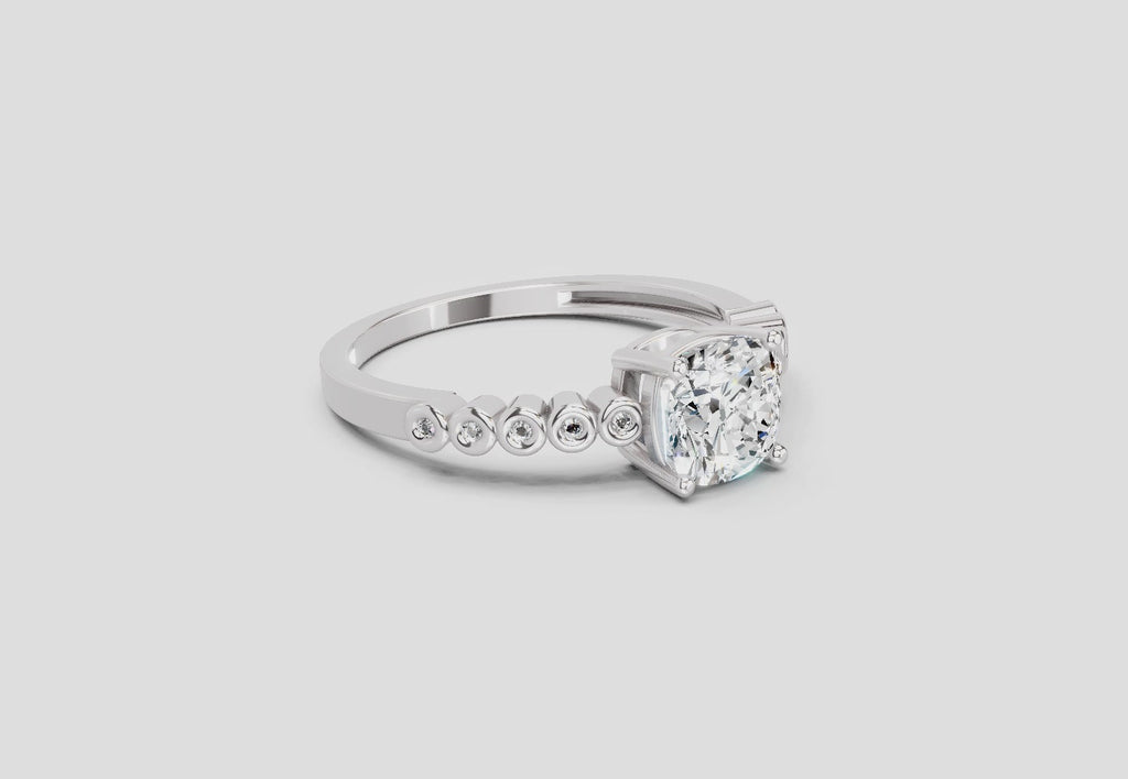 Captivating Cushion Diamond Engagement Ring