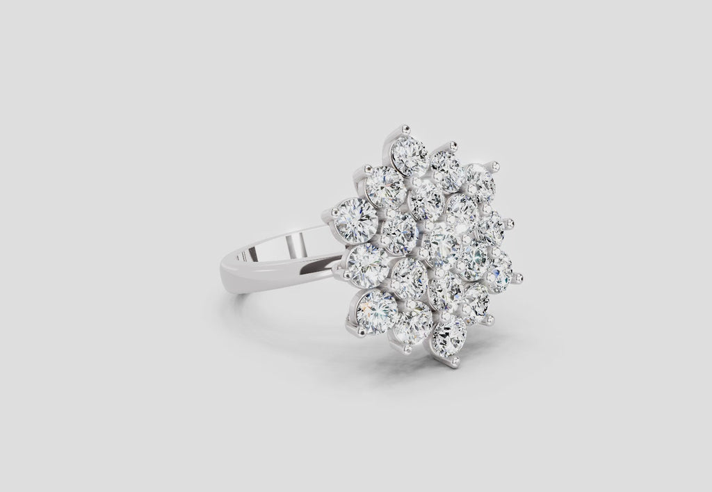 Timeless Floral Diamond Ring