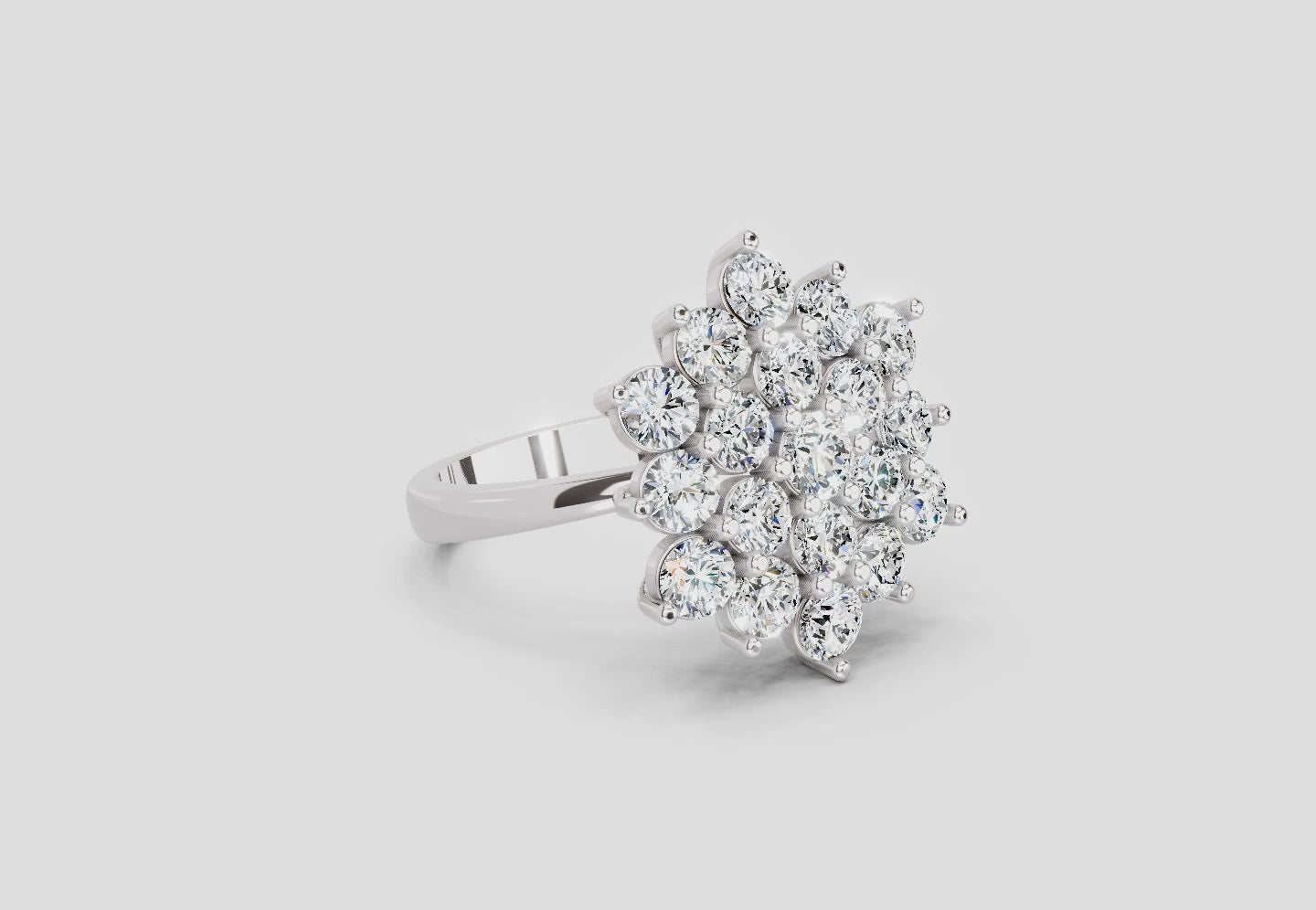 Timeless Floral Diamond Ring