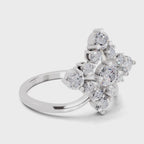 Delicate Marquise Cluster Diamond Ring