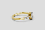 Luminous Oval Solitaire Diamond Ring