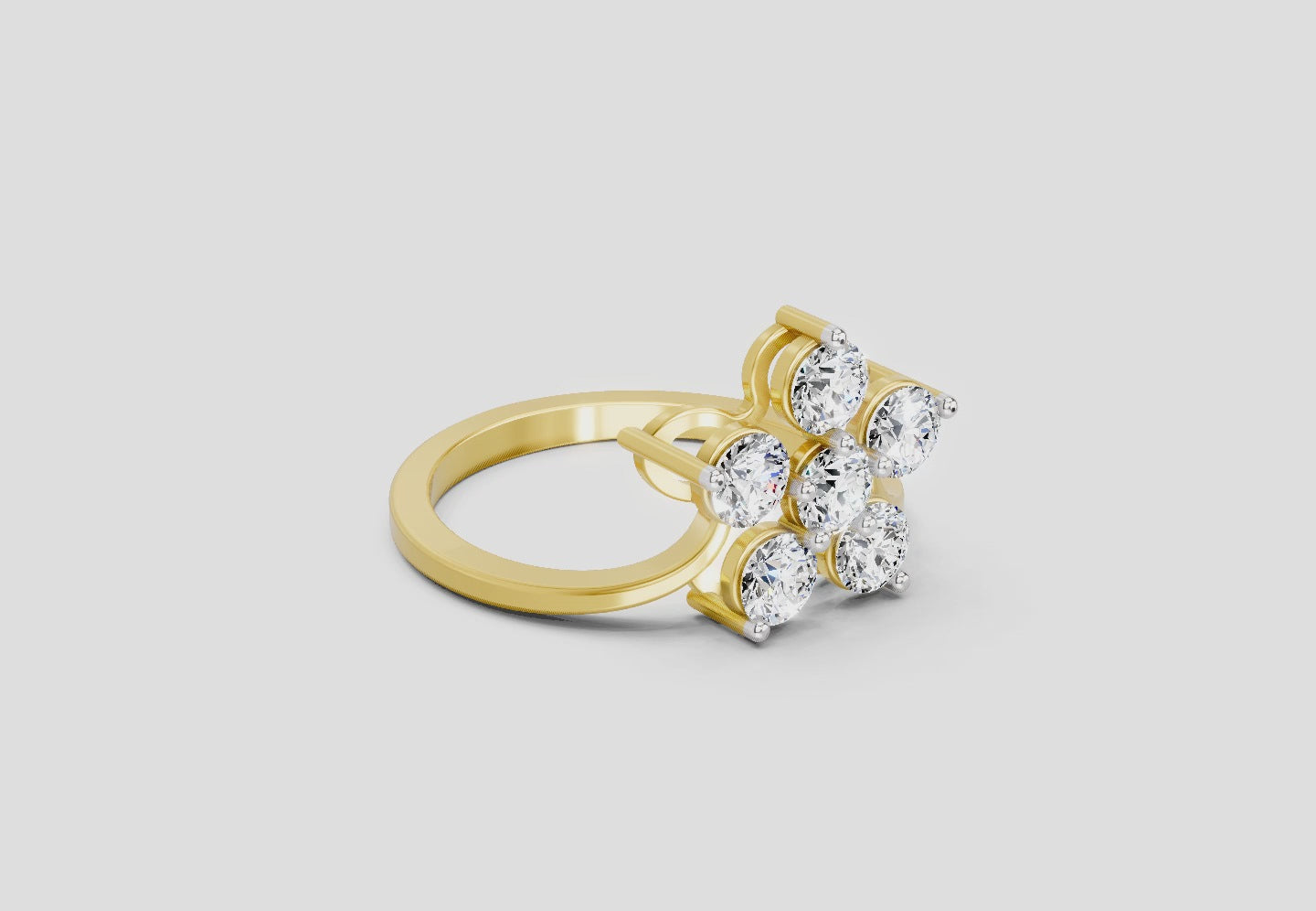 Dreamy Floral Diamond Ring