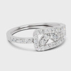 Glistening Cluster Diamond Ring