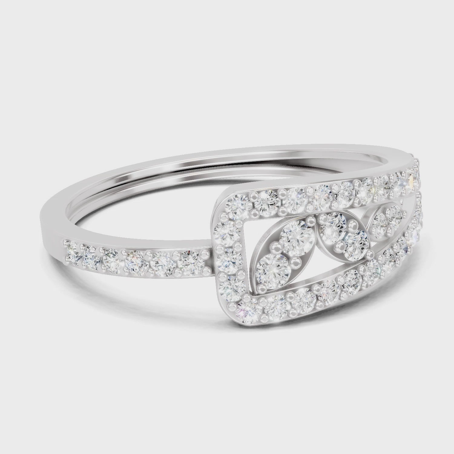 Glistening Cluster Diamond Ring