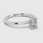 Sparkling Radiant-Cut Solitaire Diamond Ring