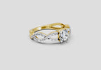 Refined Infinity Diamond Engagement Ring