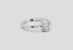 Brilliant Oval Solitaire Diamond Ring